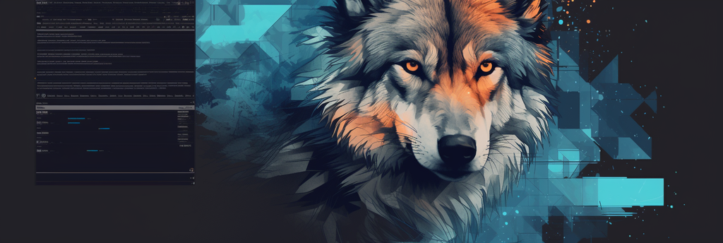 Digital Animal Art - a Wolf artwork in development