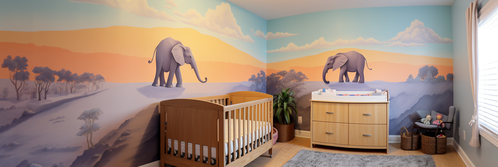 Nursery Art - Elephant Themed Room